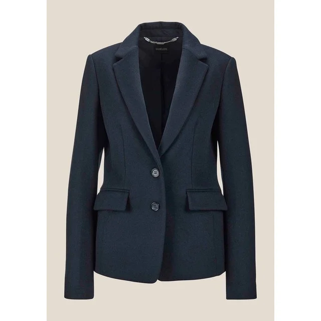 Madeleine Longblazer aus Wolle, marine