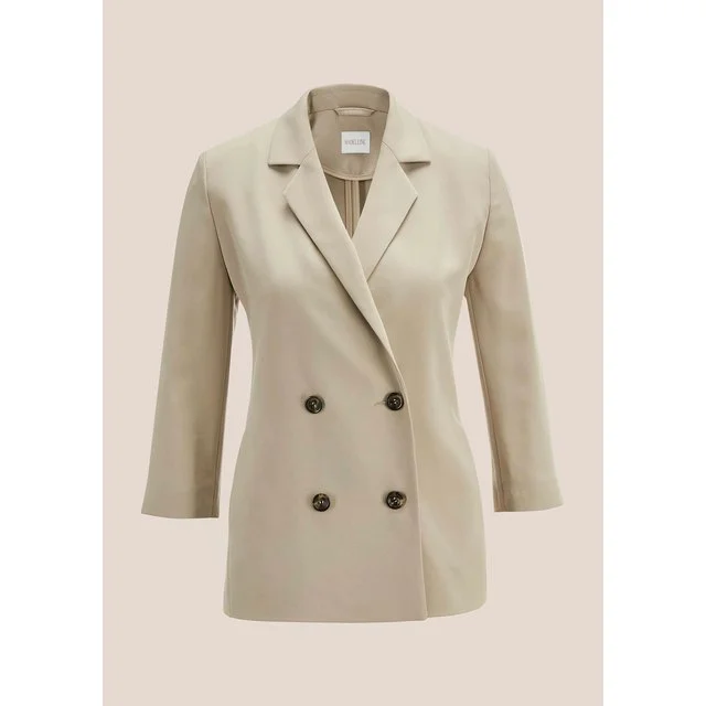 Madeleine Zweireiher-Blazer, kiesel