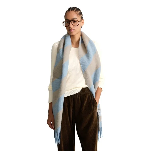 Marc O'Polo Wollschal, Light Blue Multi