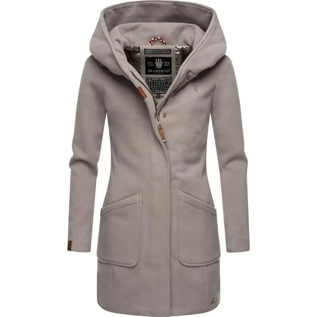 Marikoo Wintermantel mit Kapuze, Zinc Grey