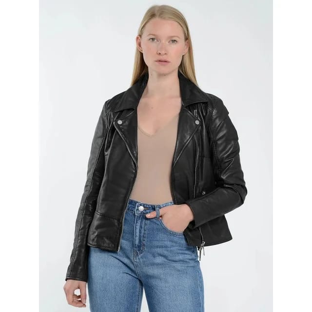Maze Lederjacke, black