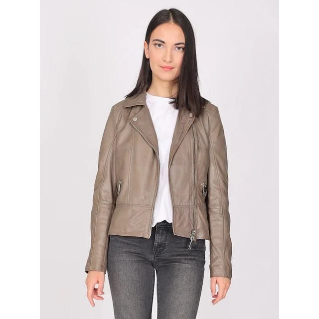 Maze Lederjacke, taupe
