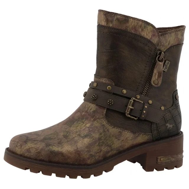 Mustang Shoes Biker Boots, lavabraun