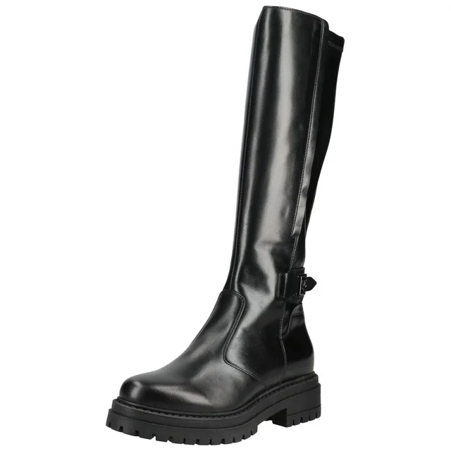 Nero Giardini Lederstiefel, Schwarz