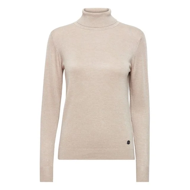 Oxmo Rollkragenpullover, Cement Melange