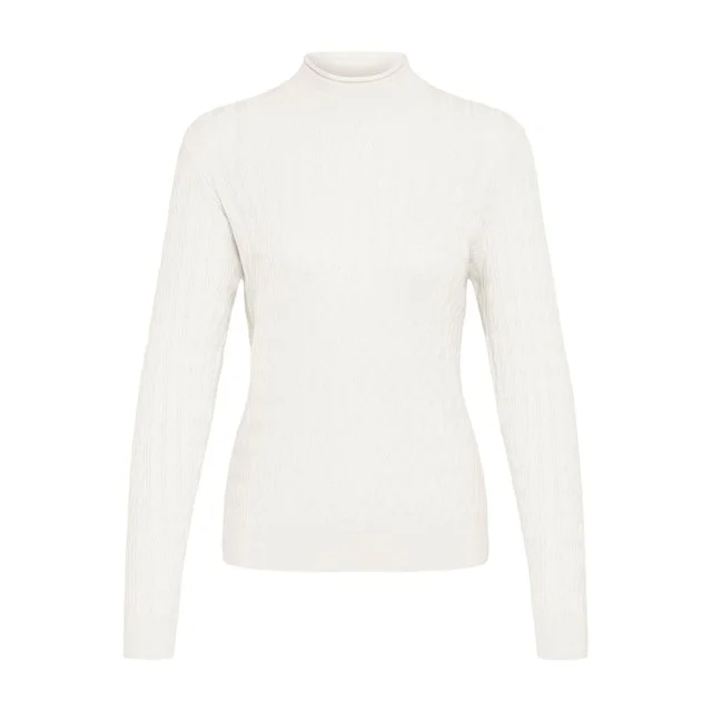 Oxmo Rollkragenpullover, Cloud Dancer