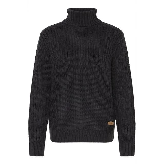Oxmo Rollkragenpullover Edna, Black