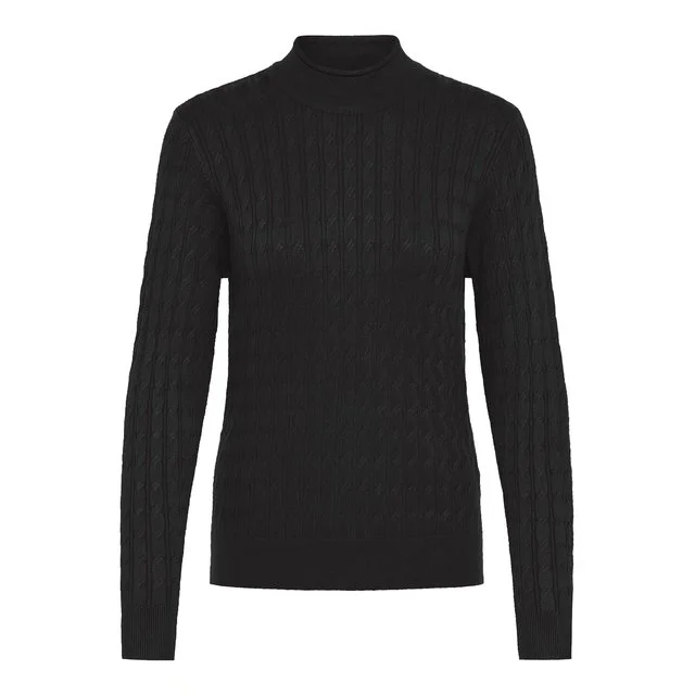 OXMO Rollkragenpullover OXSally, Black