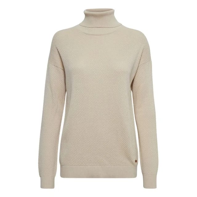 Oxmo Rollkragenpullover, Oyster Gray