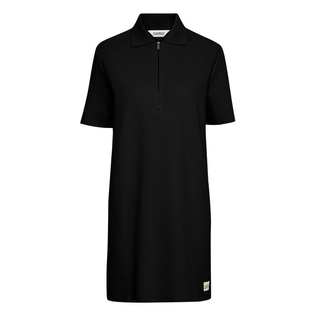 OXMO Strickkleid, Black