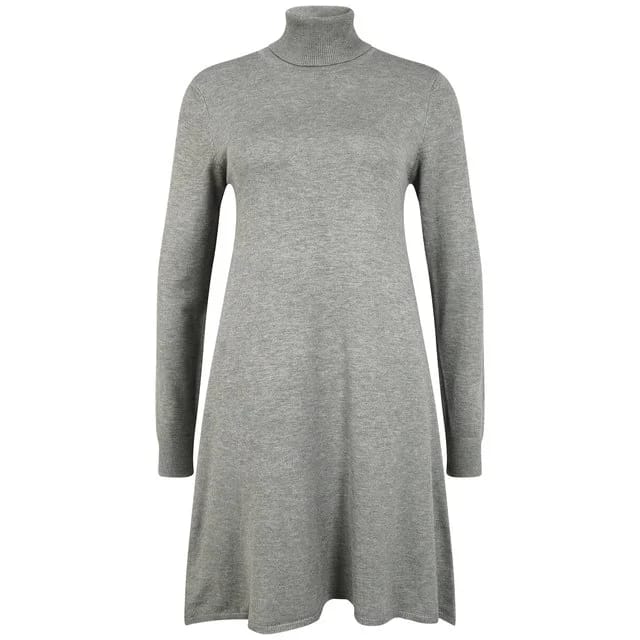 Oxmo Strickkleid, Medium Grey Melange