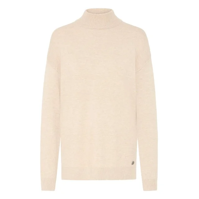 Oxmo Strickpullover Ratina, Cement Melange