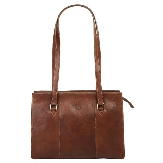 Piké Ledershopper, braun