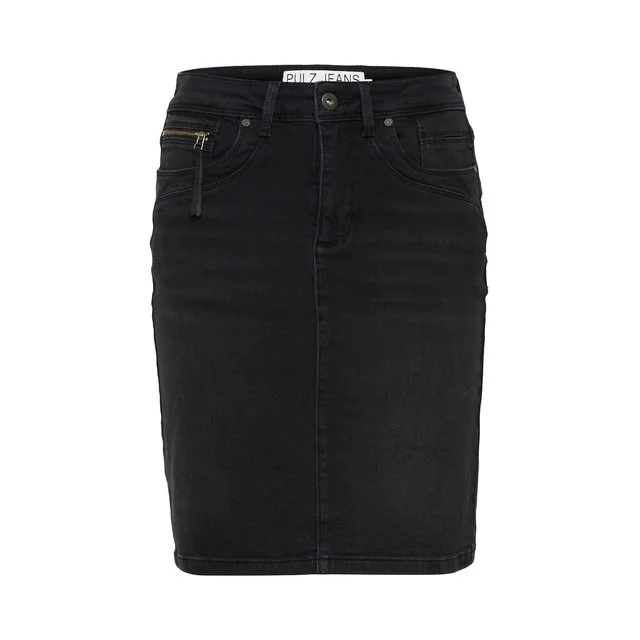 Pulz Jeans Jeansrock, Black Denim