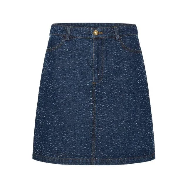 Saint Tropez Jeansrock, Dark Blue Denim