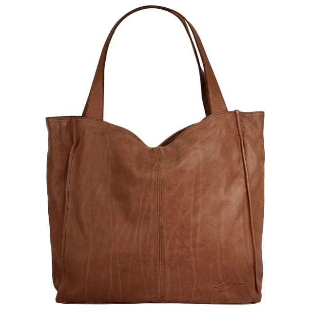 Samantha Look Shopper aus Leder, cognac