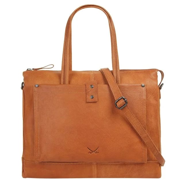 Sansibar Ledershopper, cognac
