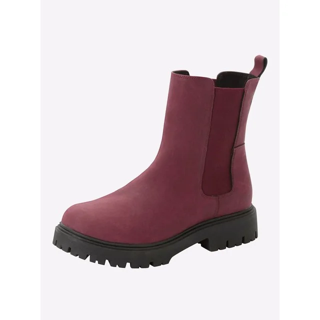 Sheego Ankleboots, bordeaux