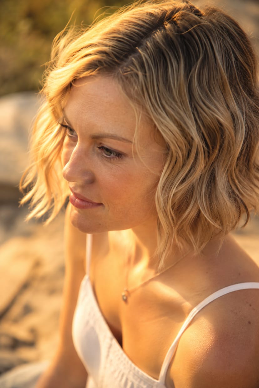 Schulterlanger Bob mit weichen Beach Waves