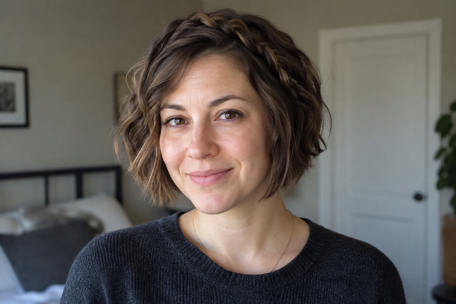 19 einfache Bob-Frisuren für kurze Haare mit Zopf, die du schnell stylst