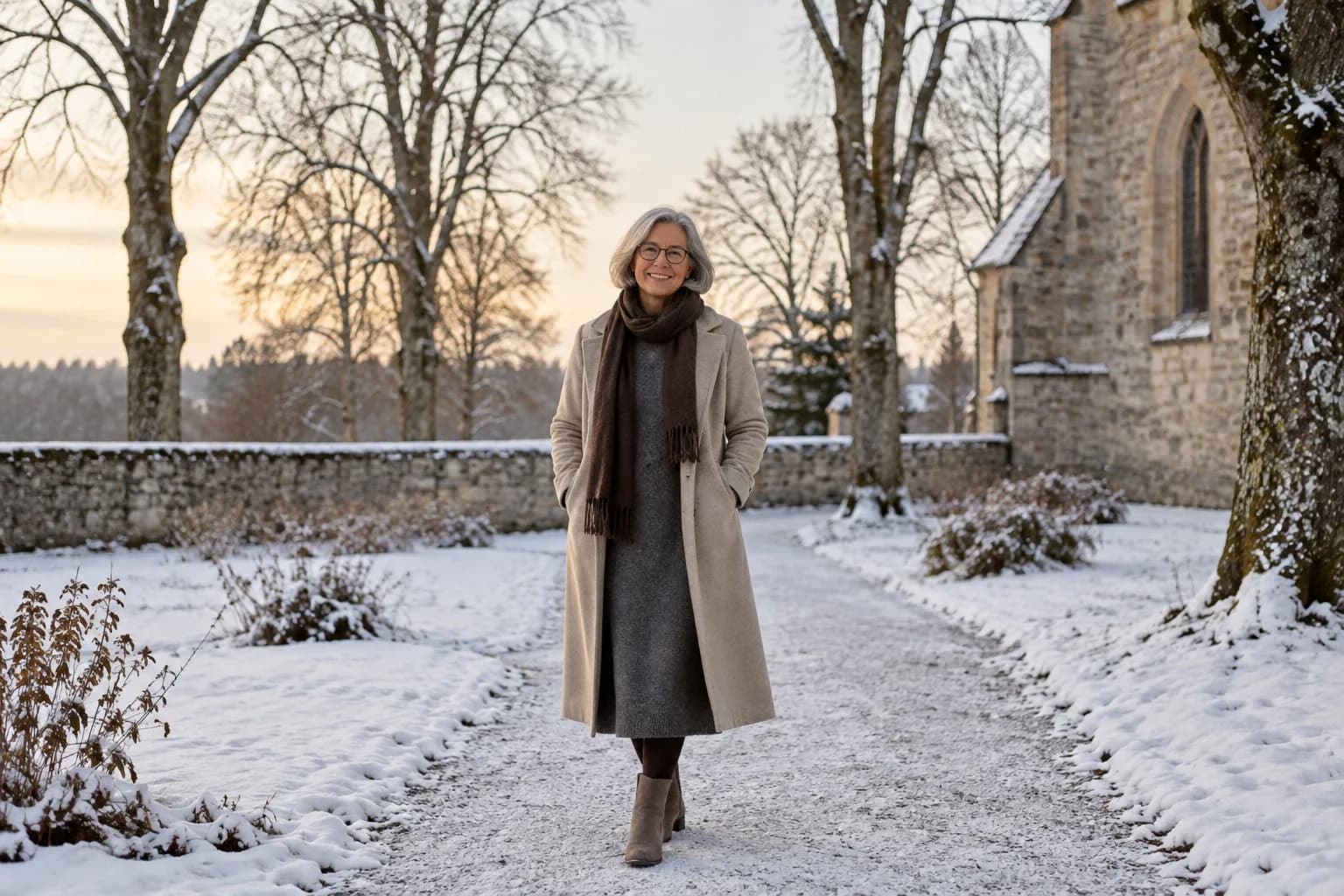Frau ab 50 im Herbst-Outfit – Heiligabend ab 50: 15 festliche Outfits für den Abend