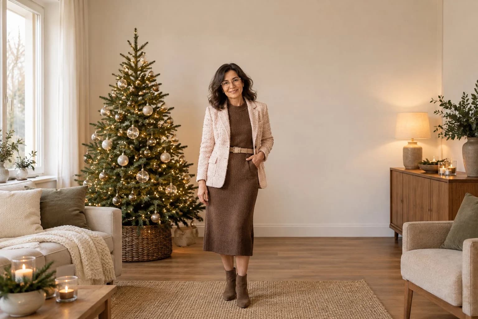 Frau ab 50 im Herbst-Outfit – Weihnachten ab 50: 15 Outfits für die gemütlichen Feiertage