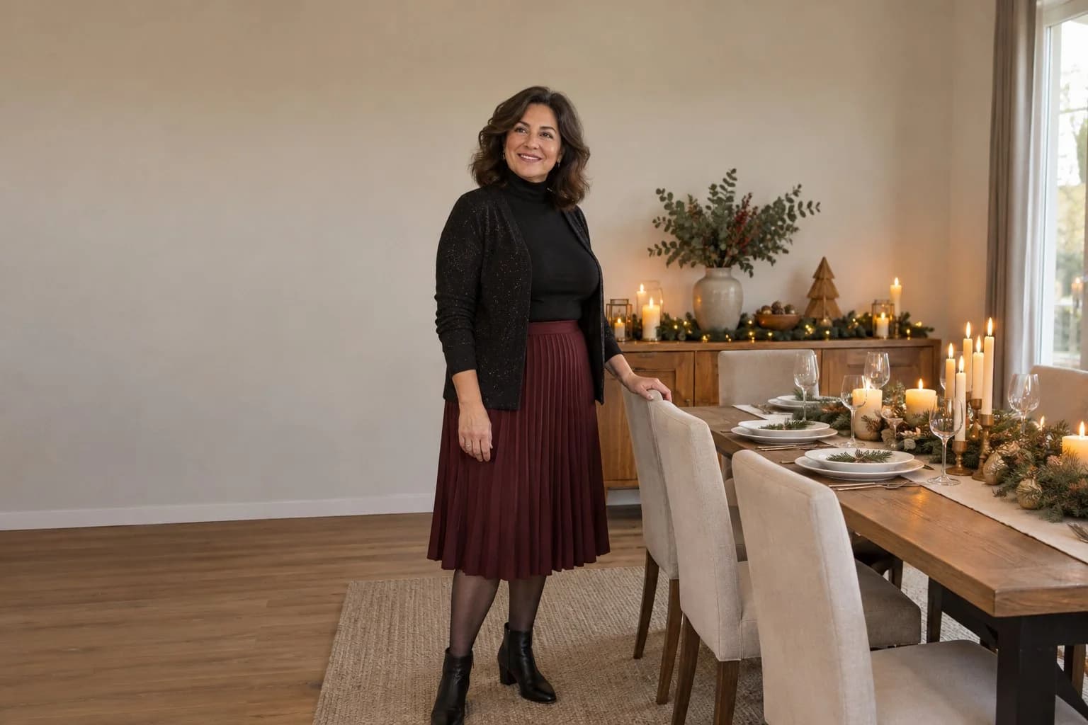 Frau ab 50 im Herbst-Outfit – Weihnachtsessen ab 50: 15 schlicht-elegante Outfit-Ideen