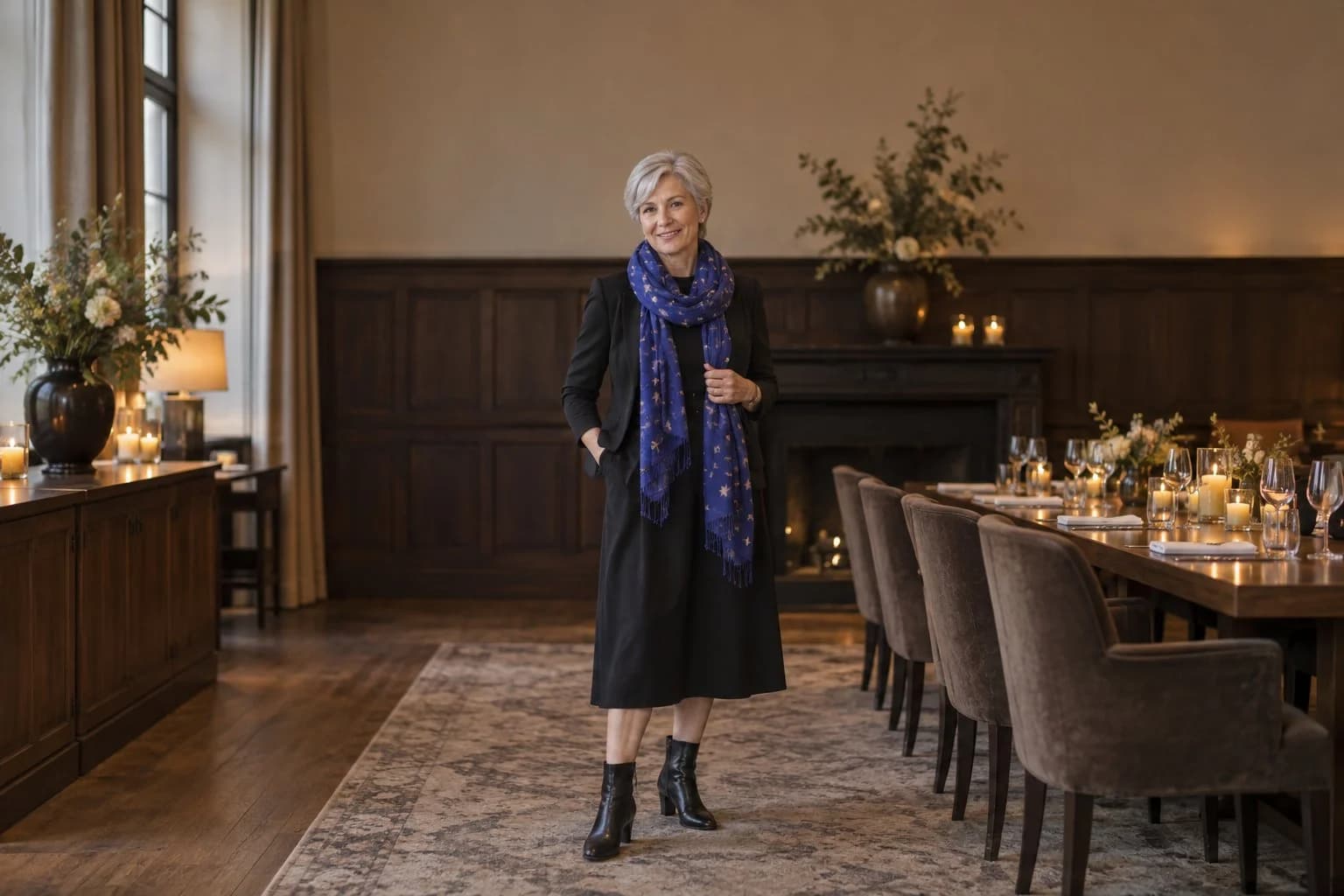 Frau ab 50 im Herbst-Outfit – Elegant zur Weihnachtsfeier ab 50: 15 Outfit-Ideen